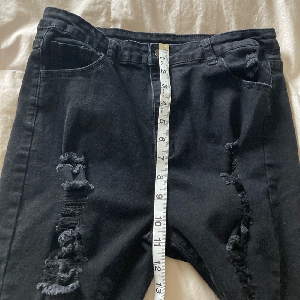 Distressed jeans